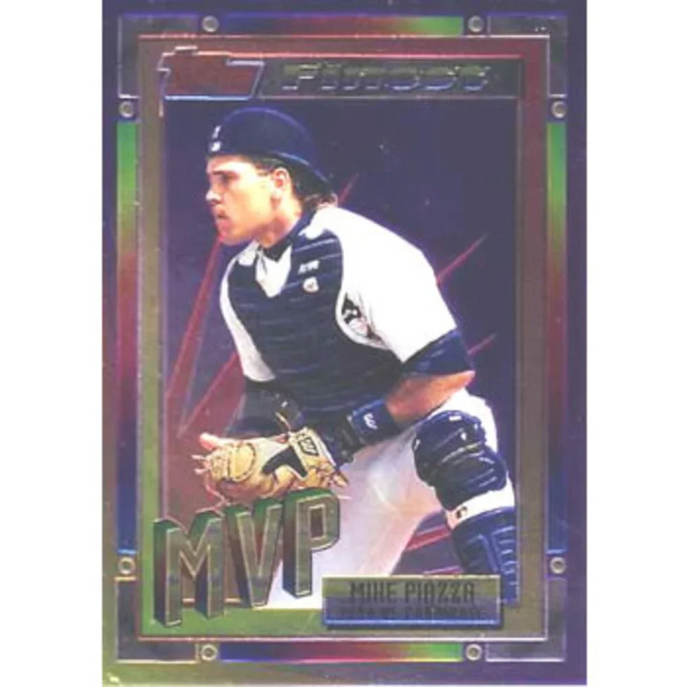 1994 Topps Finest Inserts Mike Piazza # 2 Los Angeles Dodgers